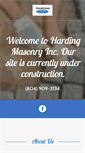Mobile Screenshot of hardingmasonry.com