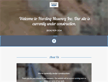Tablet Screenshot of hardingmasonry.com